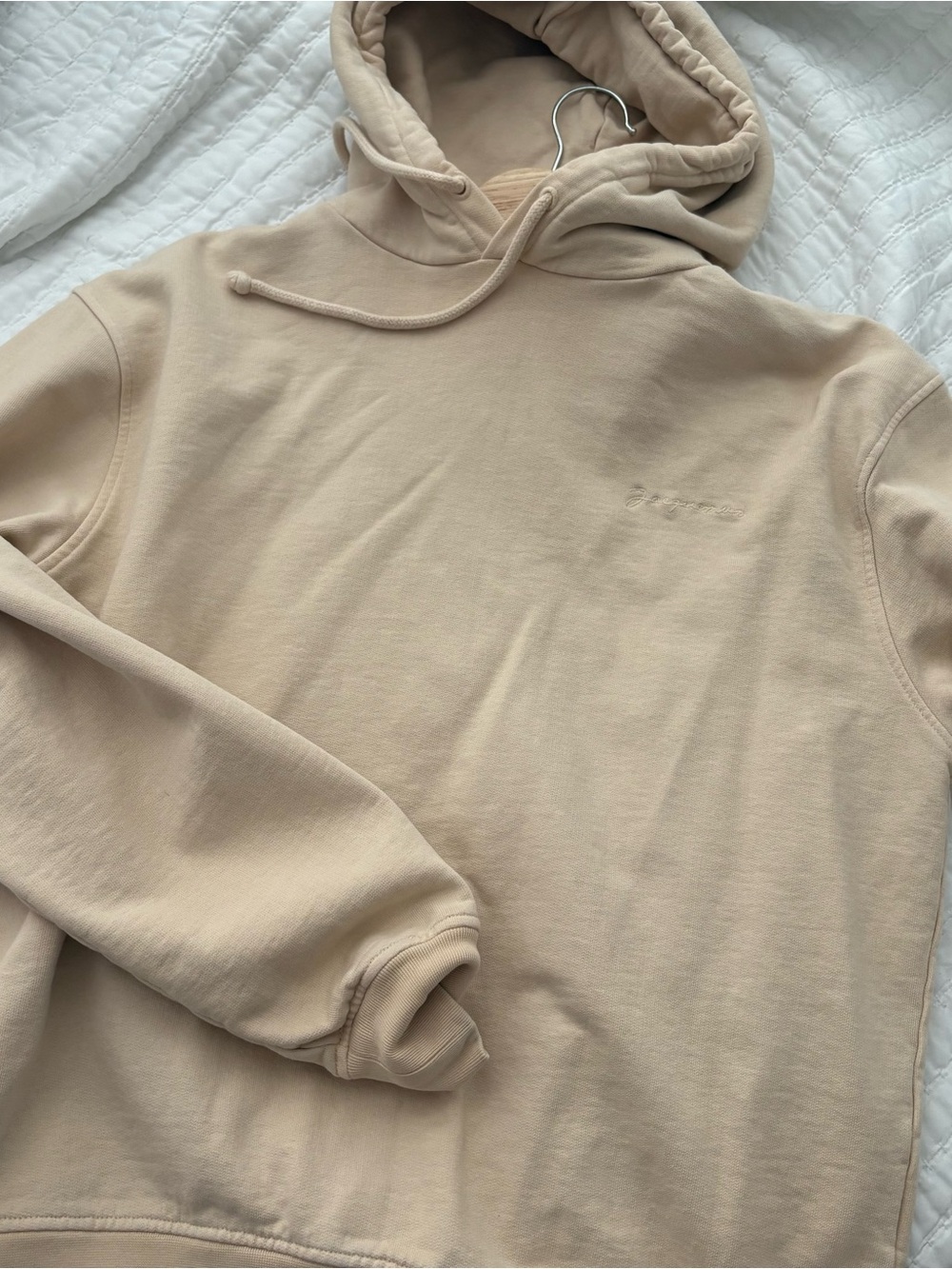 Jacquemus Men's Hoodie in Light Beige
